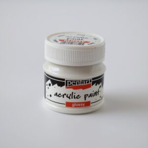 Pentart fényes akril festék - 50 ml - fehér