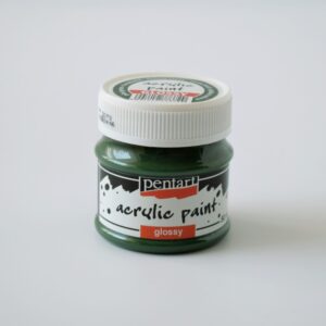 Pentart fényes akril festék - 50 ml - fenyőzöld