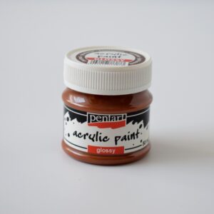 Pentart fényes akril festék - 50 ml - gesztenye