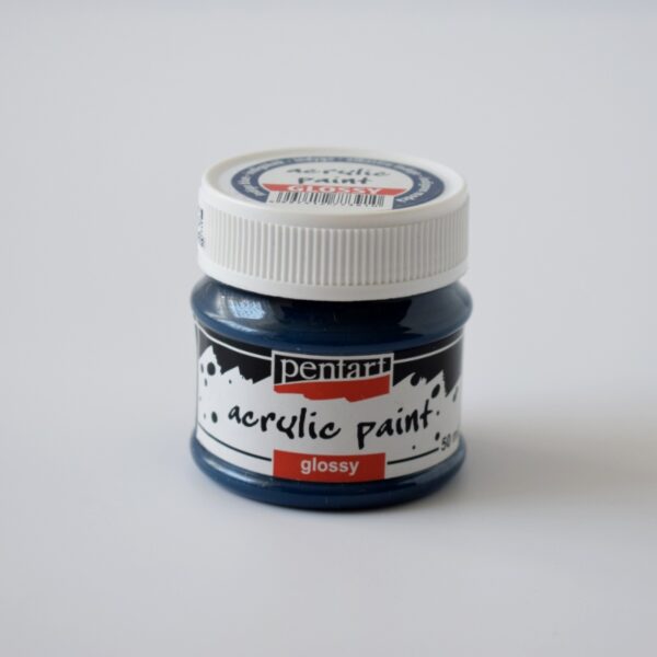 Pentart fényes akril festék - 50 ml - indigókék