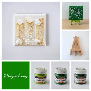 Élményfestő csomag - 10x10 cm - Virágzuhatag