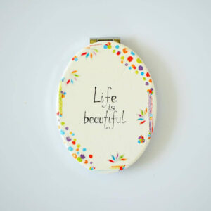 Idézetes zsebtükör - Life is beautiful