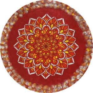 Mandala - Tűzvirág, 40x40 cm