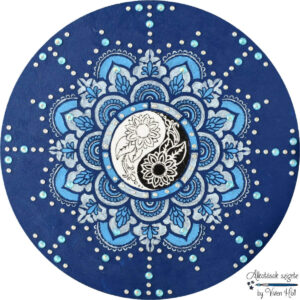 Mandala - Kék egyensúly, Ø 40 cm