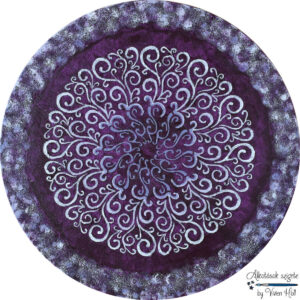 Mandala - Lila kacskaringó, Ø 40 cm