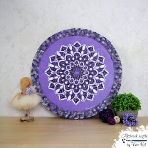 Mandala - Lilás Tűzvirág, Ø 40 cm