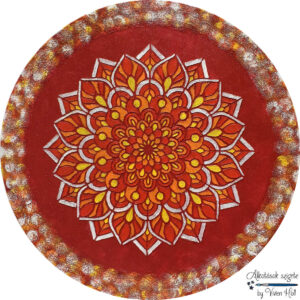 Mandala - Tűzvirág, Ø 40 cm