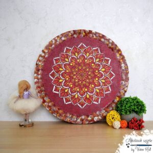 Mandala - Tűzvirág, Ø 40 cm