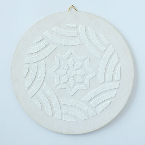 Festenivaló alap - Mandala - Hullámvirág, 18 cm