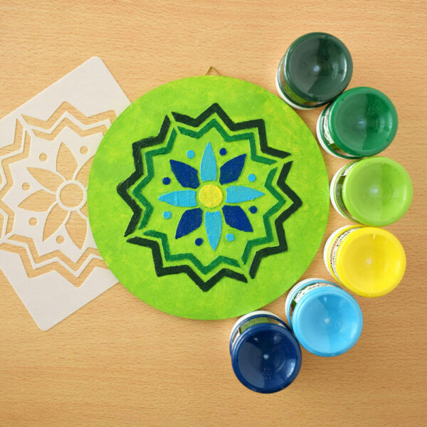 Festenivaló alap - Mandala - Napvirág, 18 cm