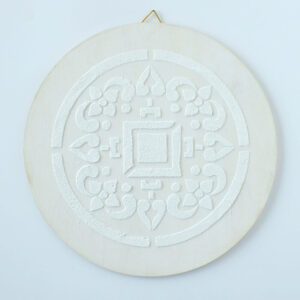 Festenivaló alap - Mandala - Virágos geometria, 18 cm