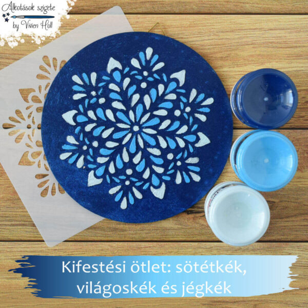 Festenivaló alap - Csepp-pehely - kifestési ötlet