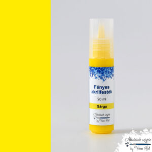 Fényes akril festék - 20 ml - sárga