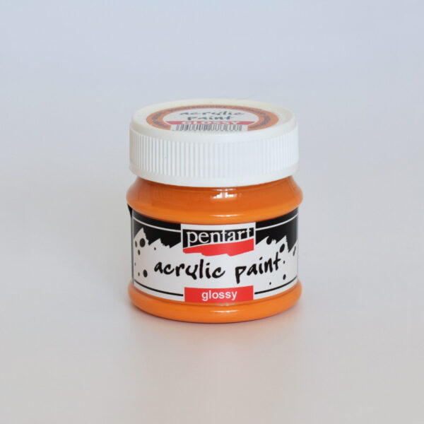 Pentart fényes akril festék - 50 ml - narancssárga