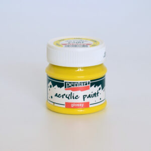 Pentart fényes akril festék - 50 ml - sárga