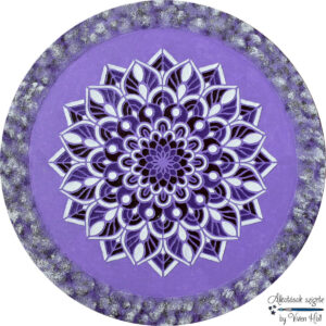 Mandala - Lilás Tűzvirág, Ø 40 cm