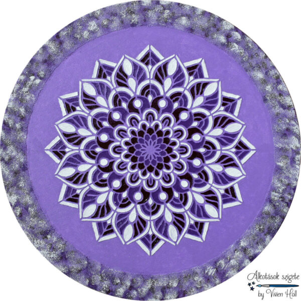 Mandala - Lilás Tűzvirág, Ø 40 cm