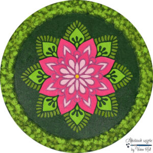 Mandala - Rózsaszín Virmetria, Ø 40 cm
