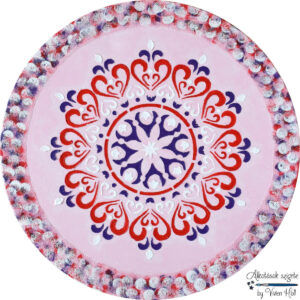 Mandala - Szívrengeteg, Ø 40 cm