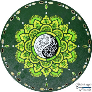 Mandala - Zöld egyensúly, Ø 40 cm