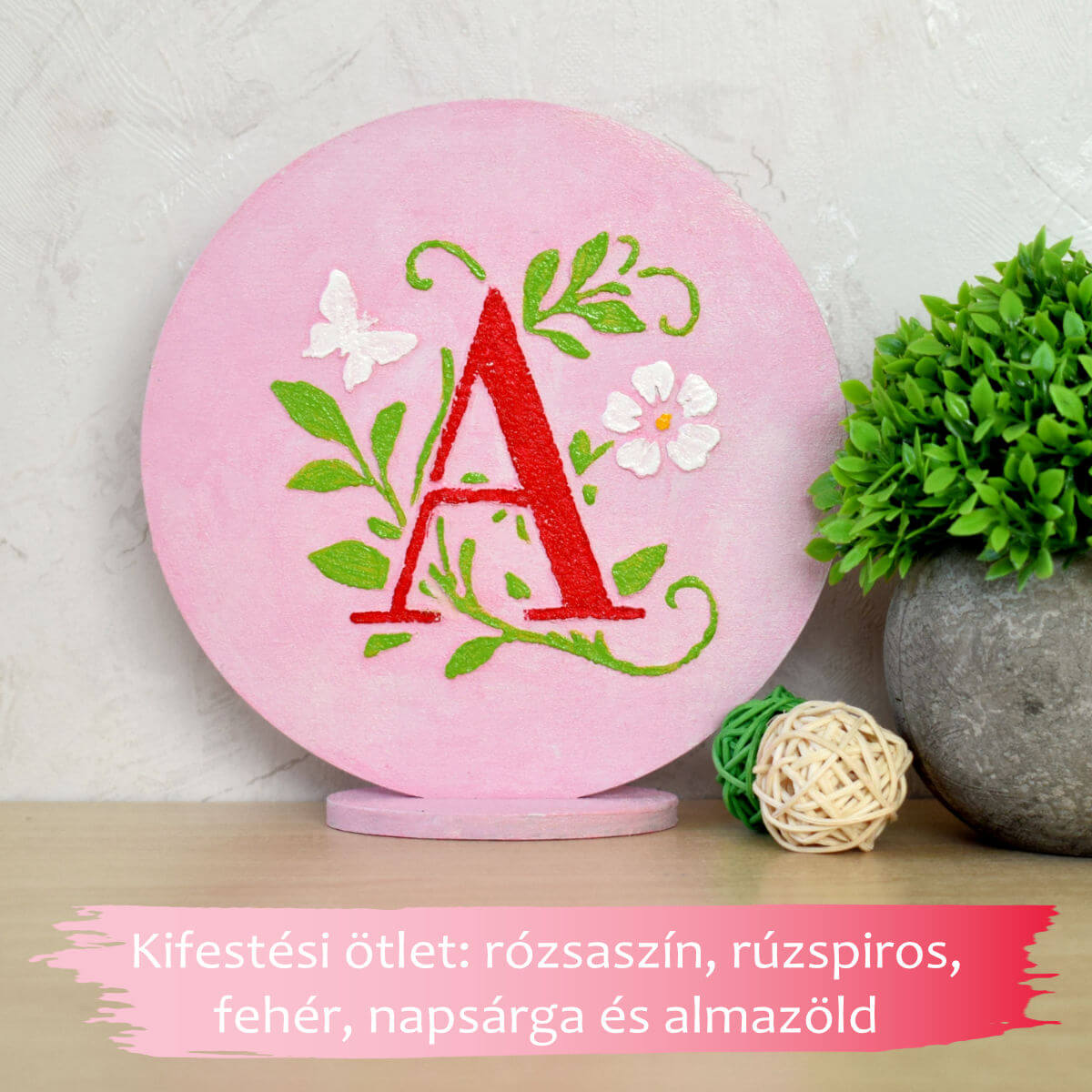 Kezdőbetű kifestési ötlet - A