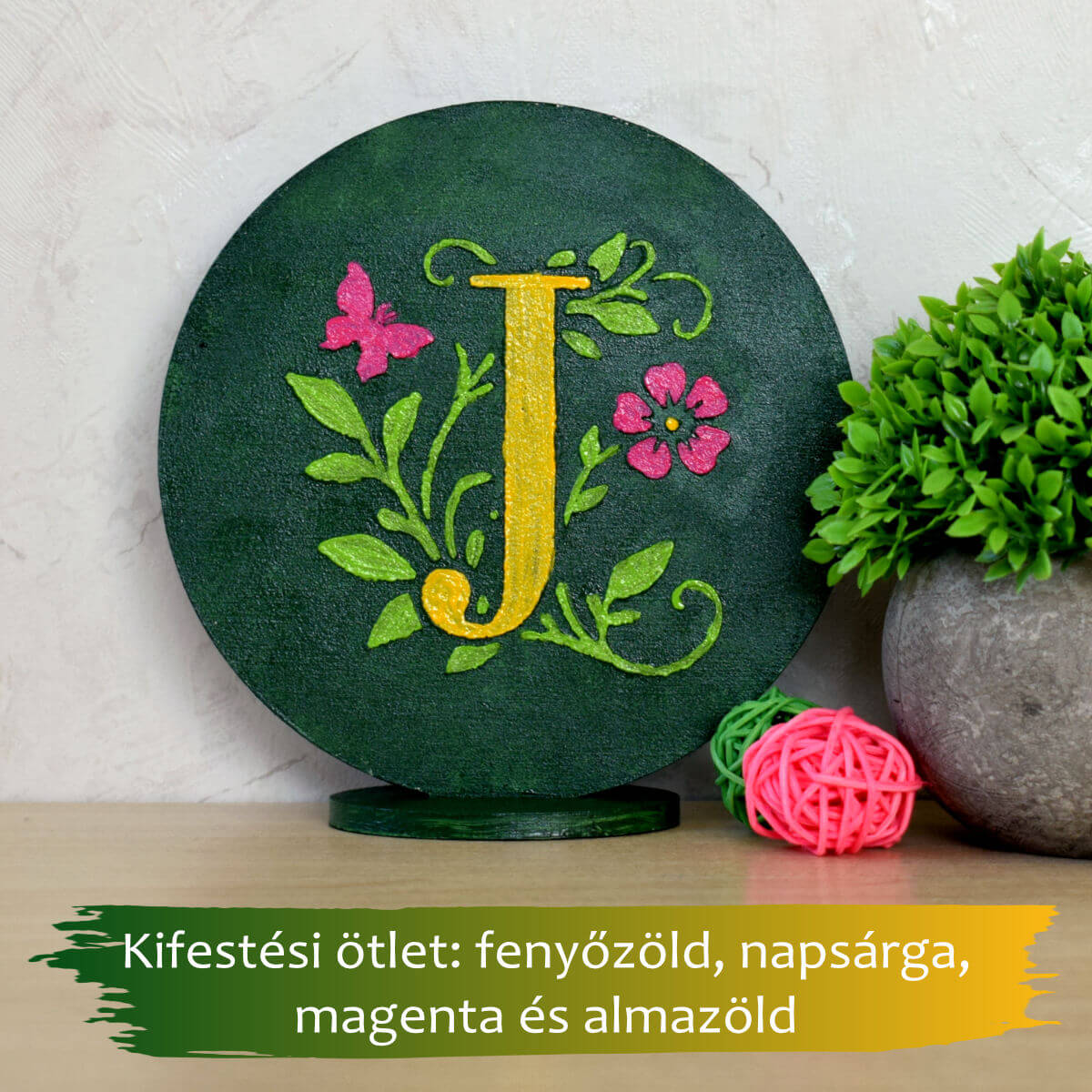 Kezdőbetű kifestési ötlet - J