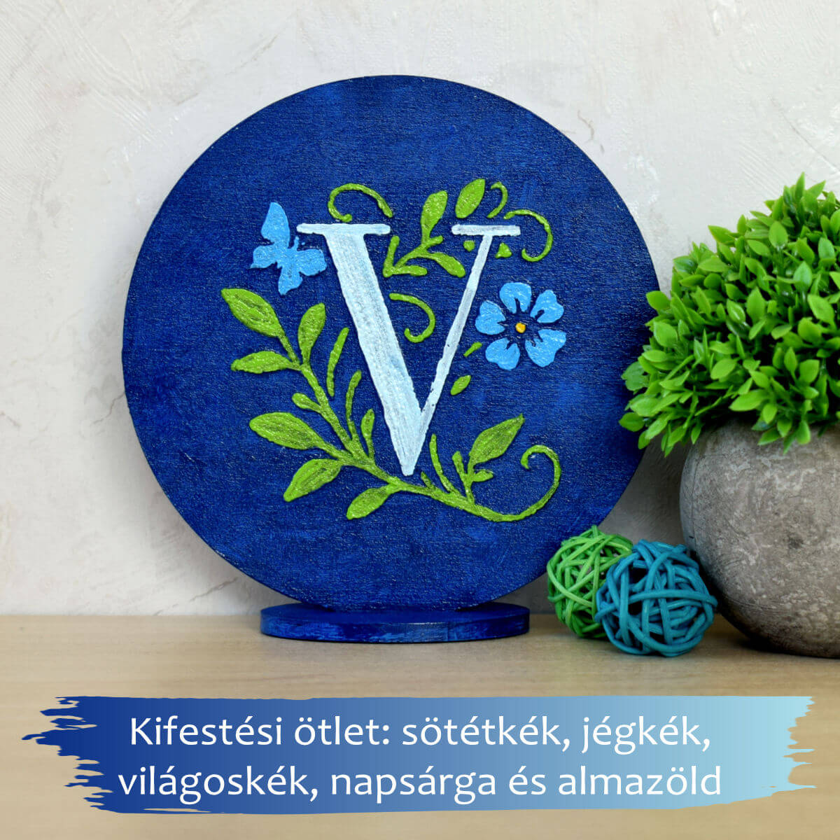 Kezdőbetű kifestési ötlet - V