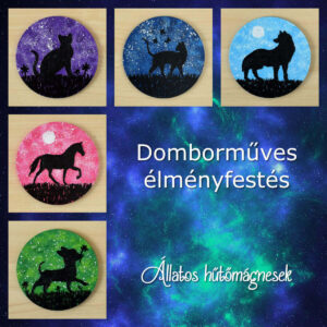 Domborműves élményfestés: Hűtőmágnesek