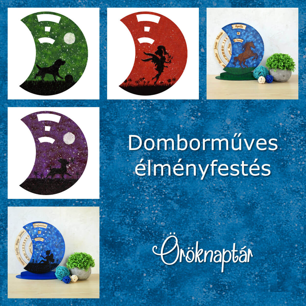 Domborműves élményfestés: Öröknaptár